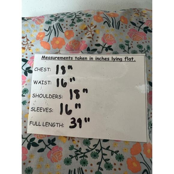 Matilda Jane Joanna Gaines Once Upon A Time Down On the Farm Dress Floral Green - Picture 7 of 10